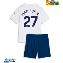Manchester City Matheus Nunes #27 Tredjedraktsett Barn 2026-27 Kortermet (+ Korte bukser)